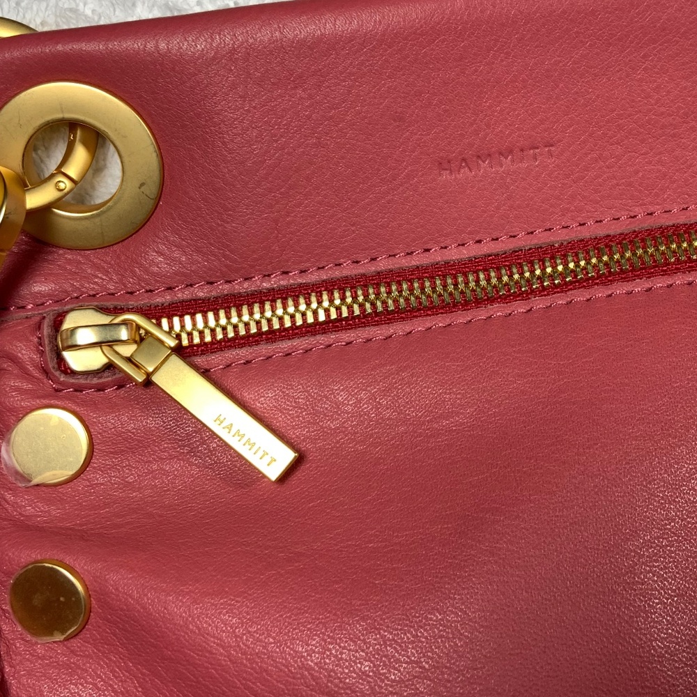 NWOT - Hammitt Small Tony Pink Leather Crossbody Bag - Picture 13 of 16